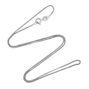 Estate Sterling Silver 925 1.0mm Box Chain Necklace 16"